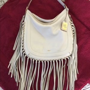 Lauren Ralph Lauren NWOT leather fringed bag